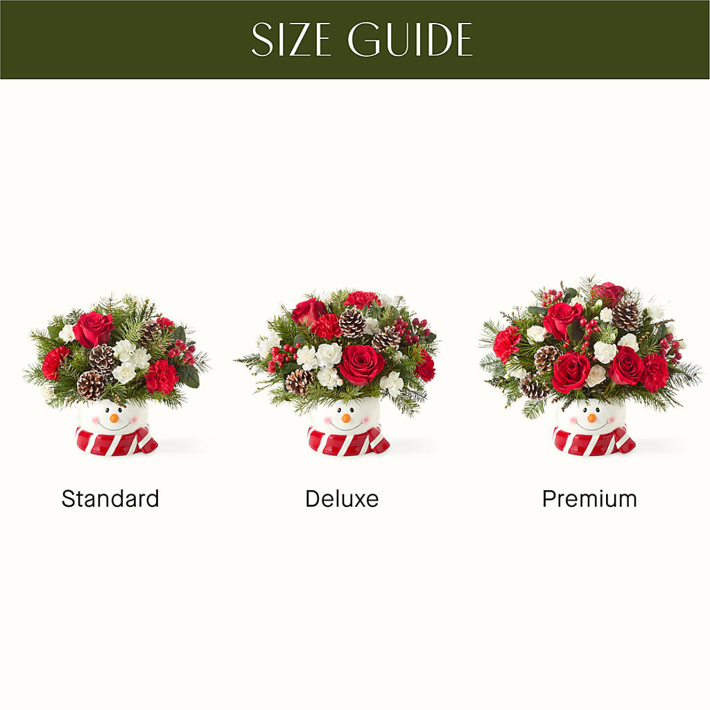 Jolly Snowman Bouquet – BUTTERFLIES & BOUQUETS, Peterstown WV