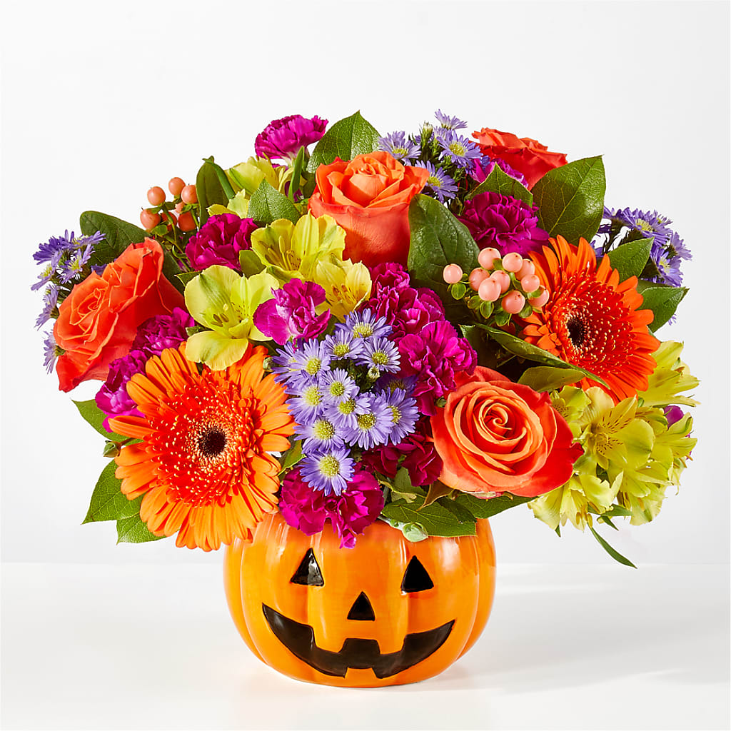 Tricks & Treats Pumpkin – BUTTERFLIES & BOUQUETS, Peterstown WV