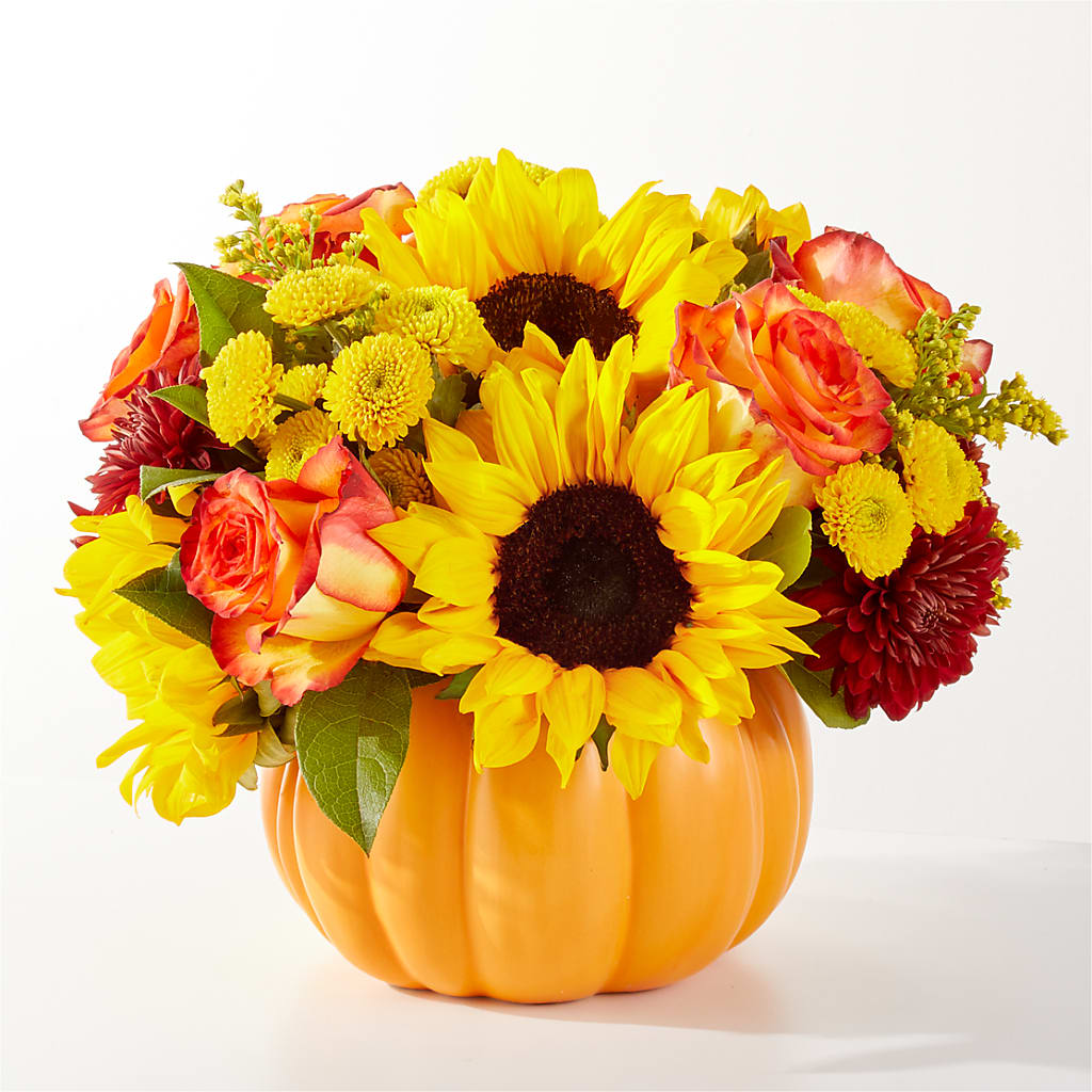 Golden Gourd Pumpkin Bouquet – BUTTERFLIES & BOUQUETS, Peterstown WV