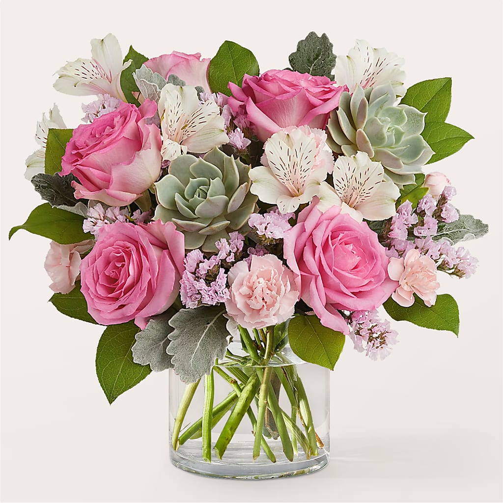 Dusty Rose Bouquet – BUTTERFLIES & BOUQUETS, Peterstown WV