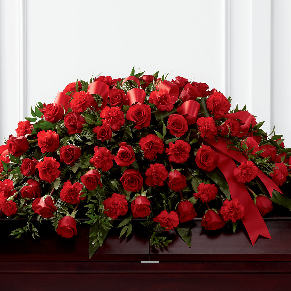 Tribute of Life Casket Spray – BUTTERFLIES & BOUQUETS, Peterstown WV