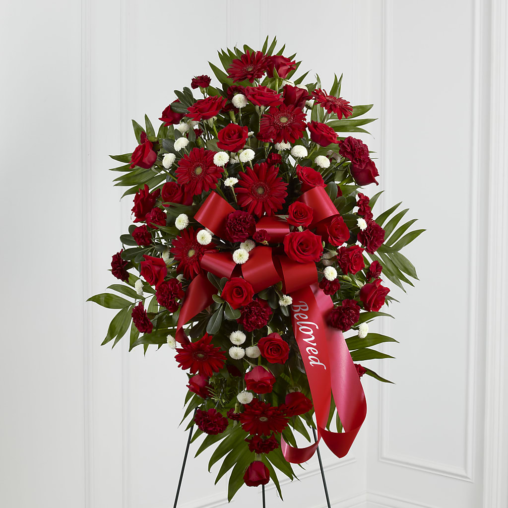 Treasured Memories Standing Spray – BUTTERFLIES & BOUQUETS, Peterstown WV
