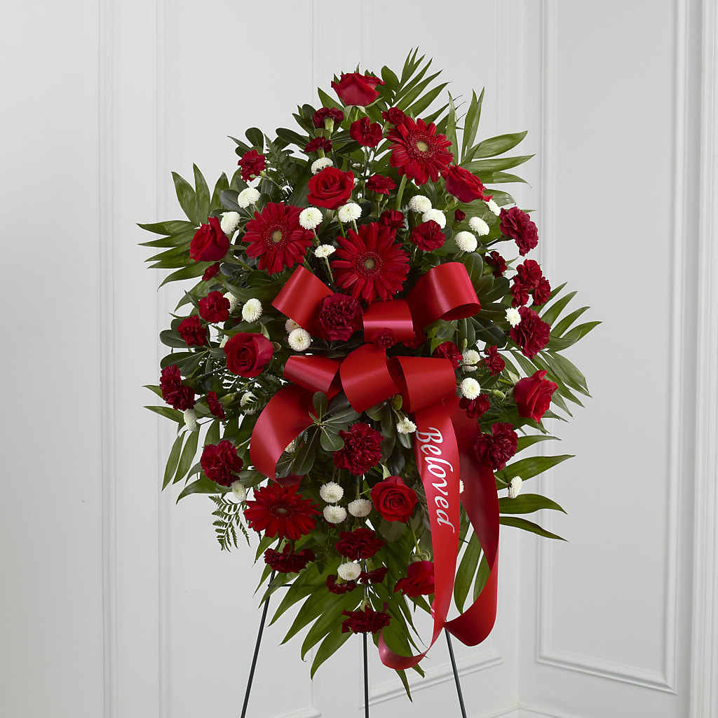 Treasured Memories Standing Spray – BUTTERFLIES & BOUQUETS, Peterstown WV