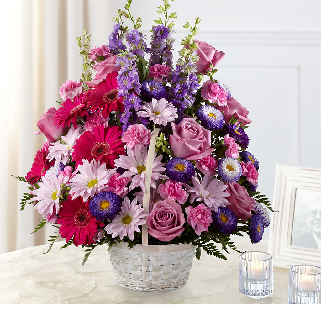 Pastel Peace Basket – BUTTERFLIES & BOUQUETS, Peterstown WV