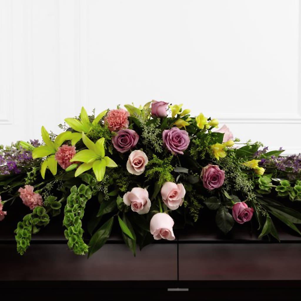 Forever Beloved Casket Spray – BUTTERFLIES & BOUQUETS, Peterstown WV