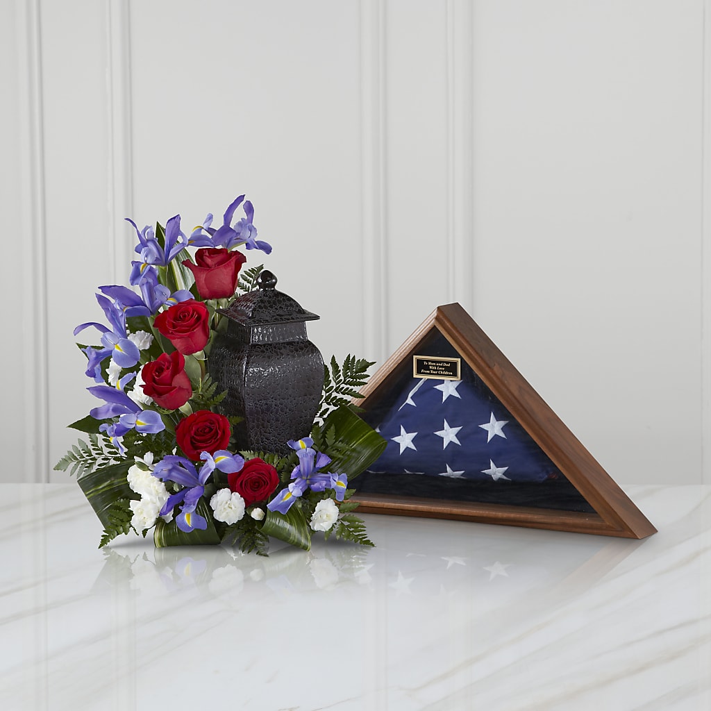 Patriotic Tribute Arrangement – BUTTERFLIES & BOUQUETS, Peterstown WV