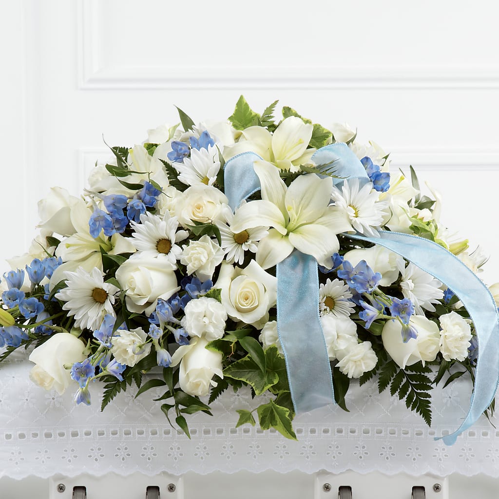 Tender Treasure Casket Spray – BUTTERFLIES & BOUQUETS, Peterstown WV