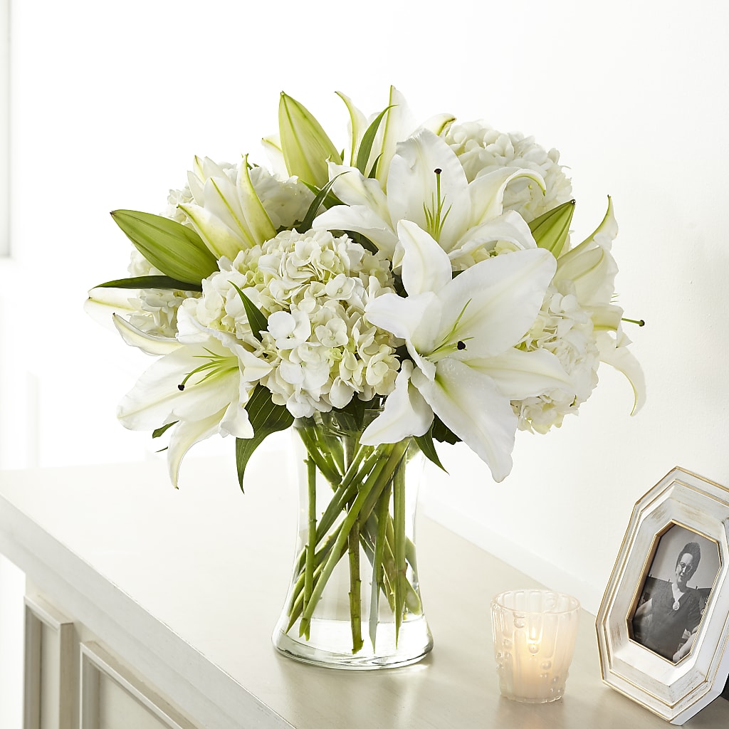 Compassionate Lily Bouquet – BUTTERFLIES & BOUQUETS, Peterstown WV