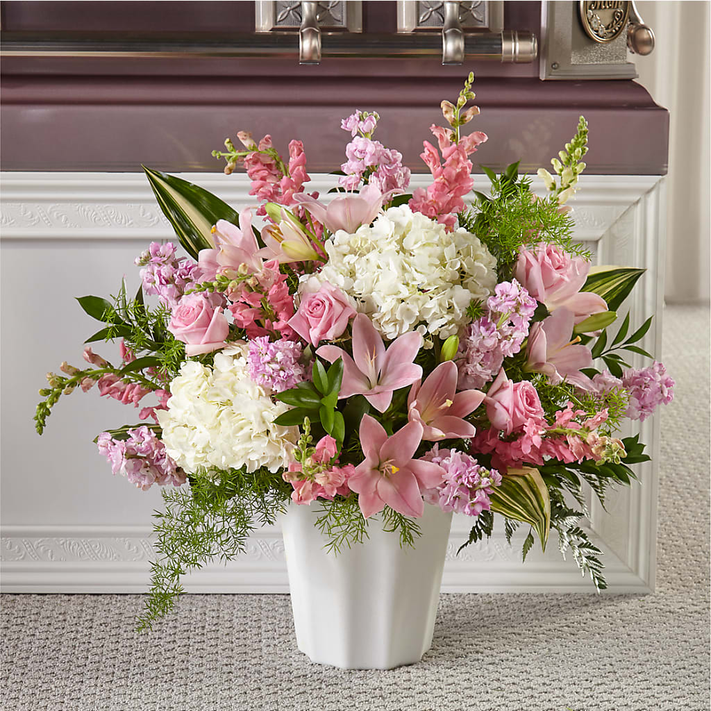 Simply Serene Floor Basket – BUTTERFLIES & BOUQUETS, Peterstown WV