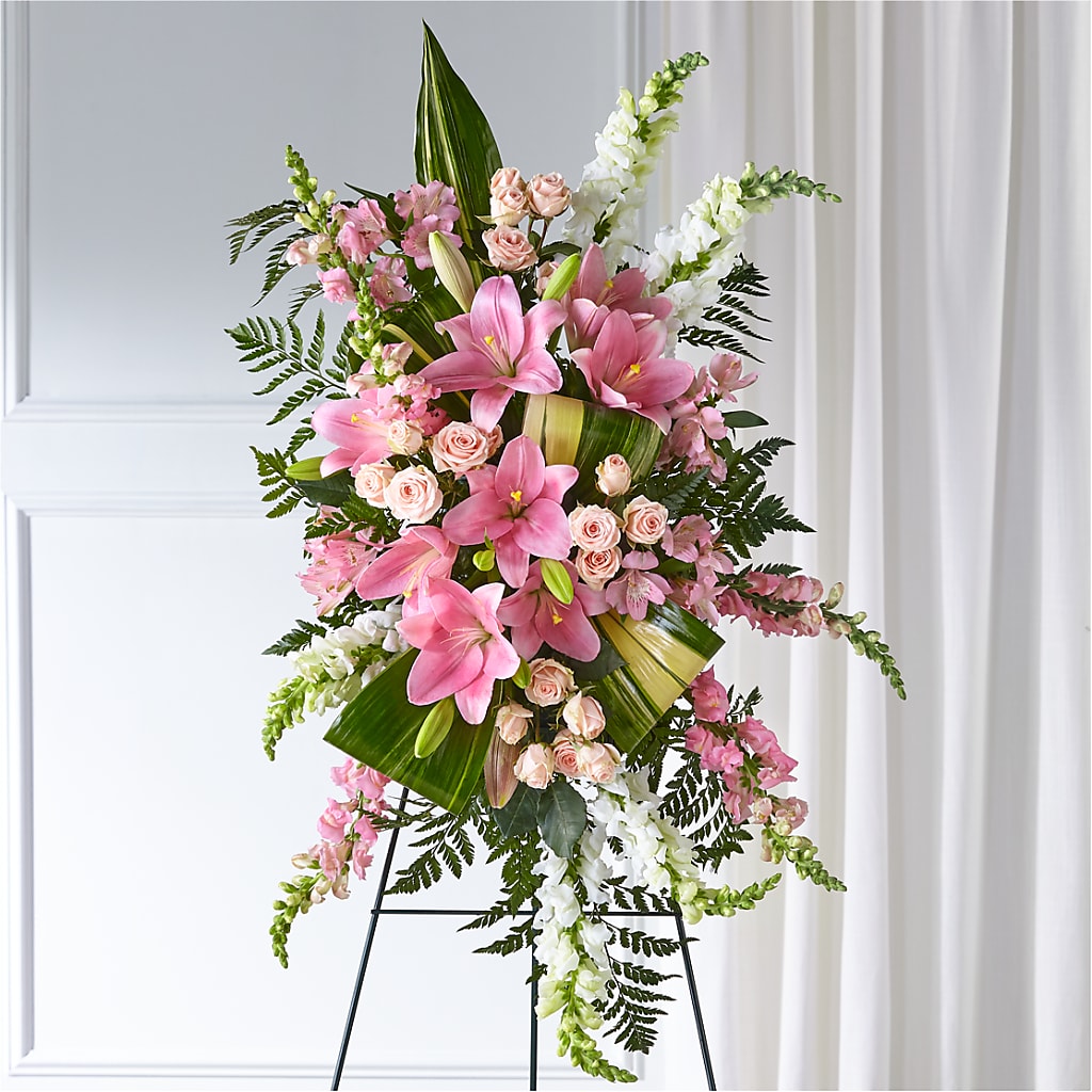 Elegant Embrace Standing Spray – BUTTERFLIES & BOUQUETS, Peterstown WV