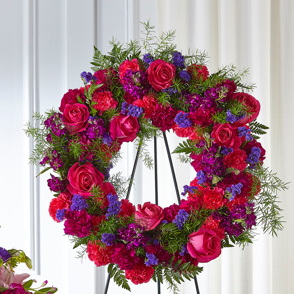 Calming Colors Wreath – BUTTERFLIES & BOUQUETS, Peterstown WV