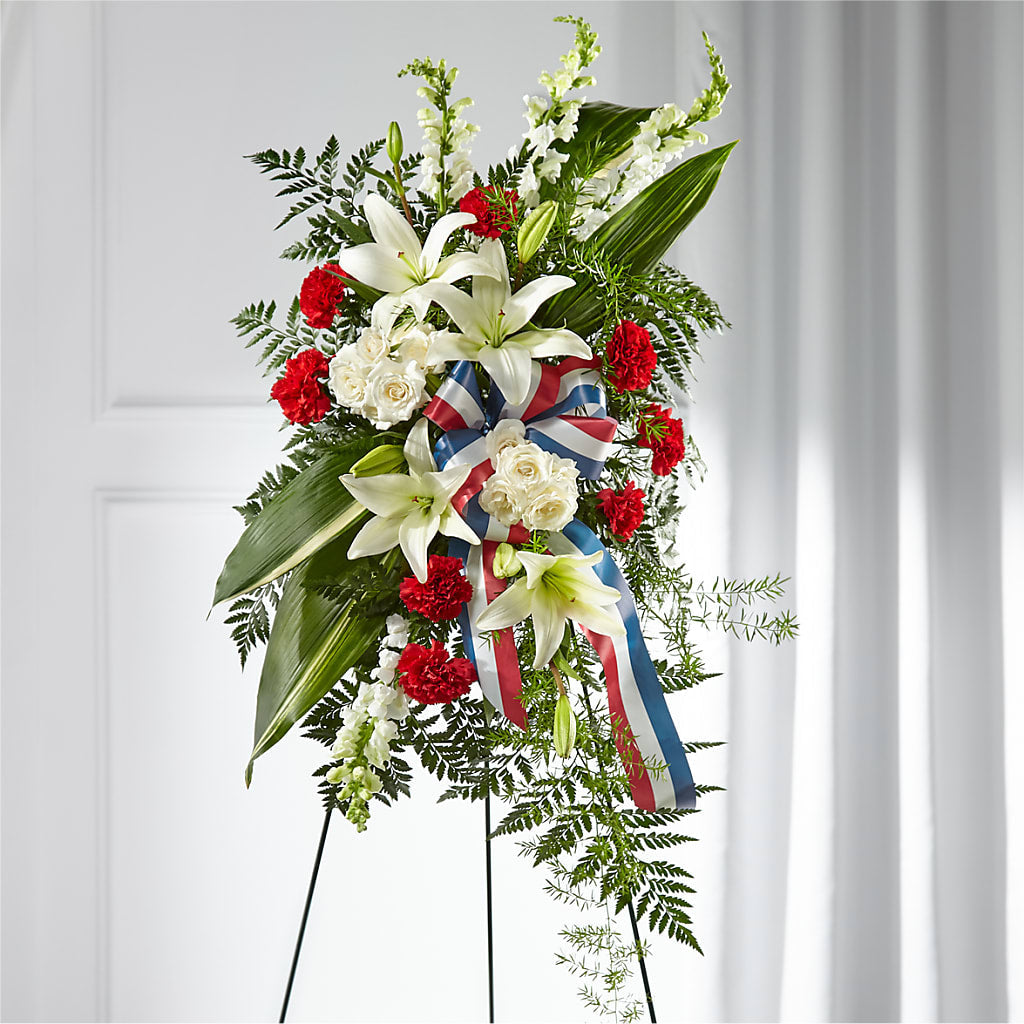 Stars of Life Standing Spray – BUTTERFLIES & BOUQUETS, Peterstown WV