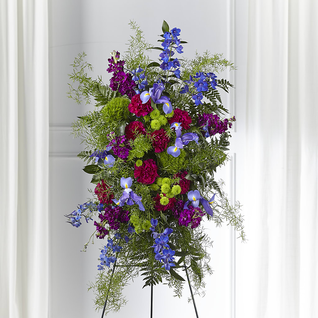 Heavenly Skies Standing Spray – BUTTERFLIES & BOUQUETS, Peterstown WV
