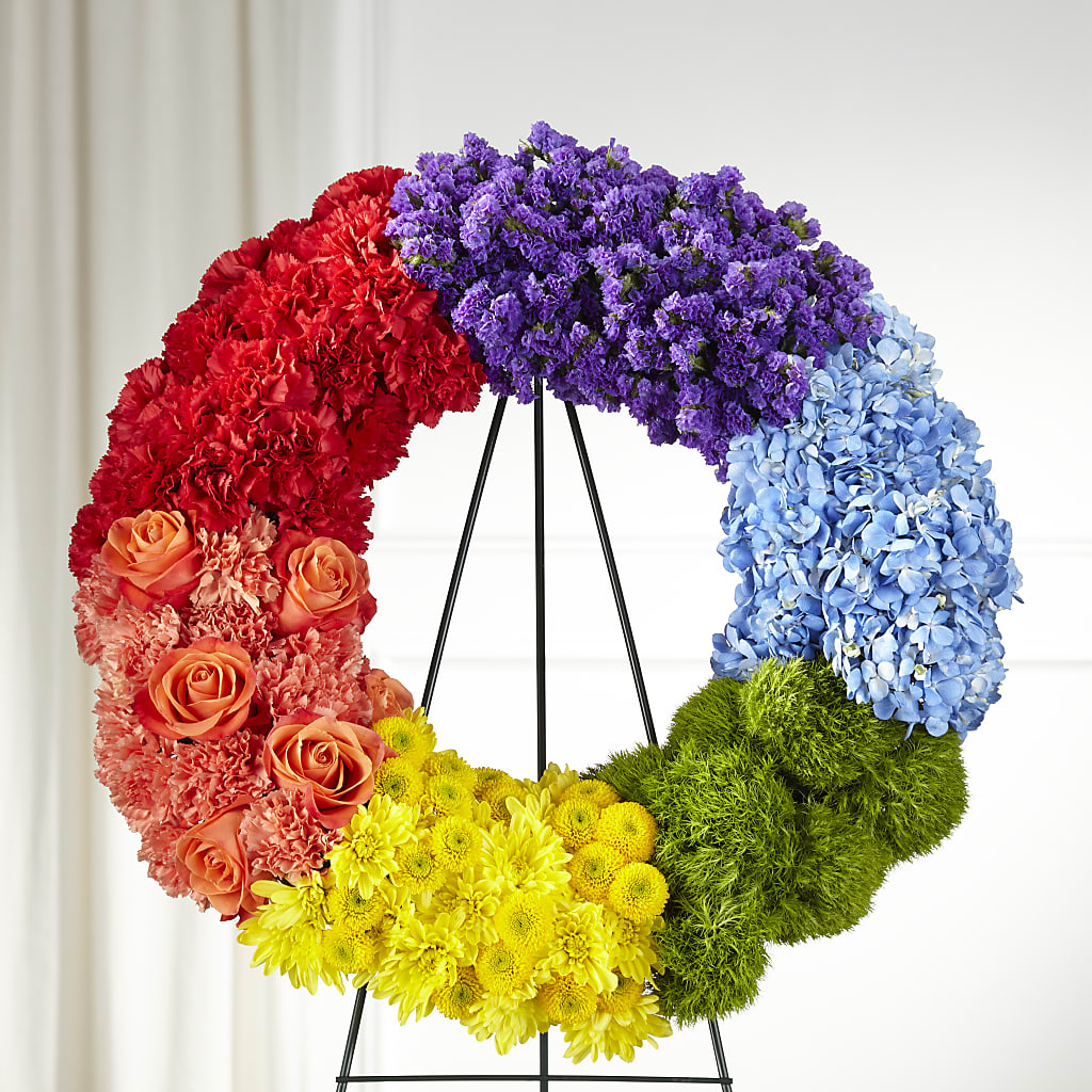 Circle of Love Wreath – BUTTERFLIES & BOUQUETS, Peterstown WV