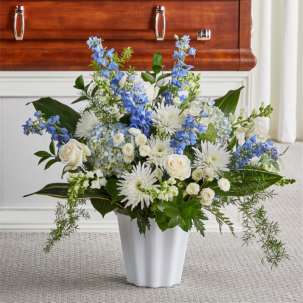 Everlasting Memories Floor Basket – BUTTERFLIES & BOUQUETS, Peterstown WV