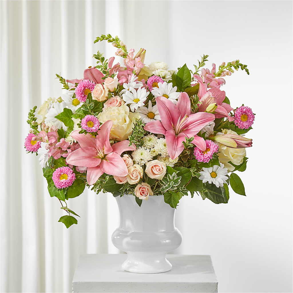 Empathetic Blooms Urn Arrangement – BUTTERFLIES & BOUQUETS, Peterstown WV