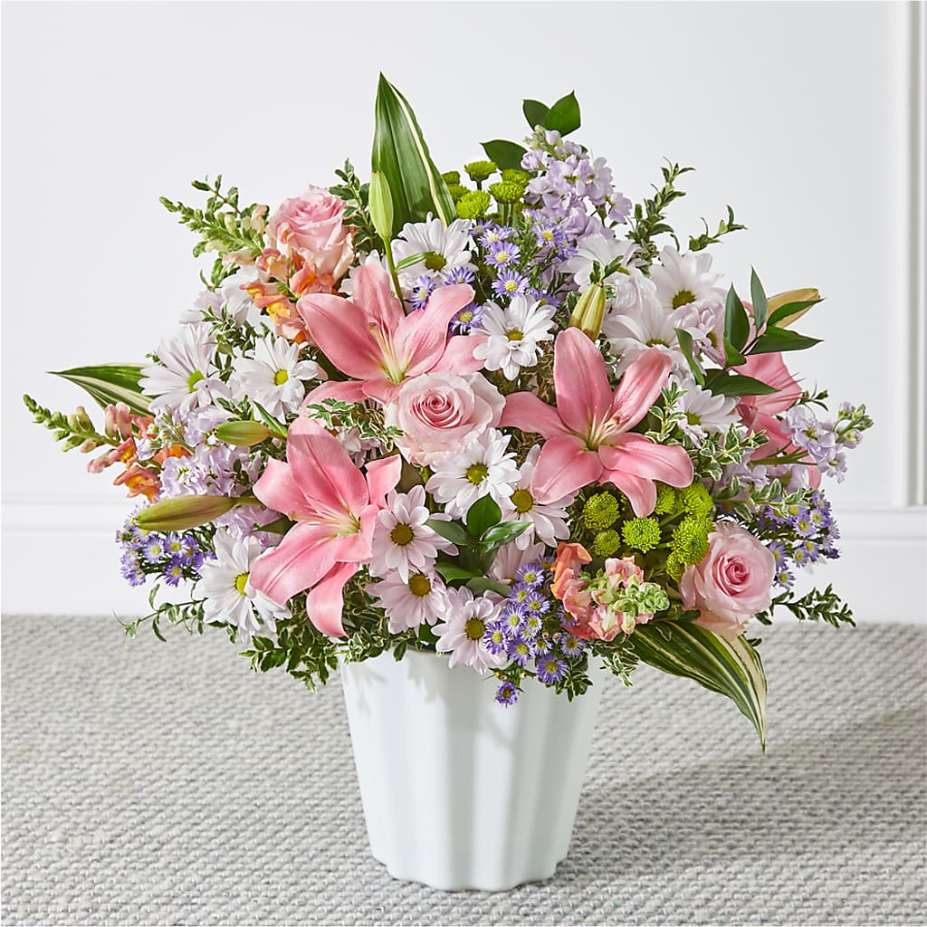 Abundant Compassion Floor Basket – BUTTERFLIES & BOUQUETS, Peterstown WV