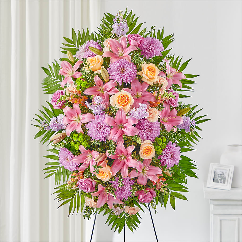 Love & Light Standing Spray – BUTTERFLIES & BOUQUETS, Peterstown WV
