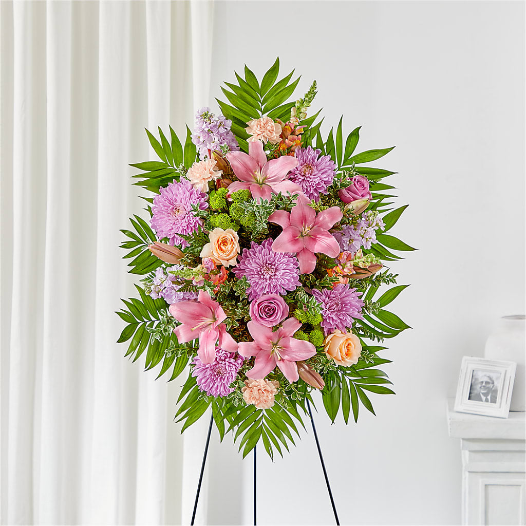 Love & Light Standing Spray – BUTTERFLIES & BOUQUETS, Peterstown WV