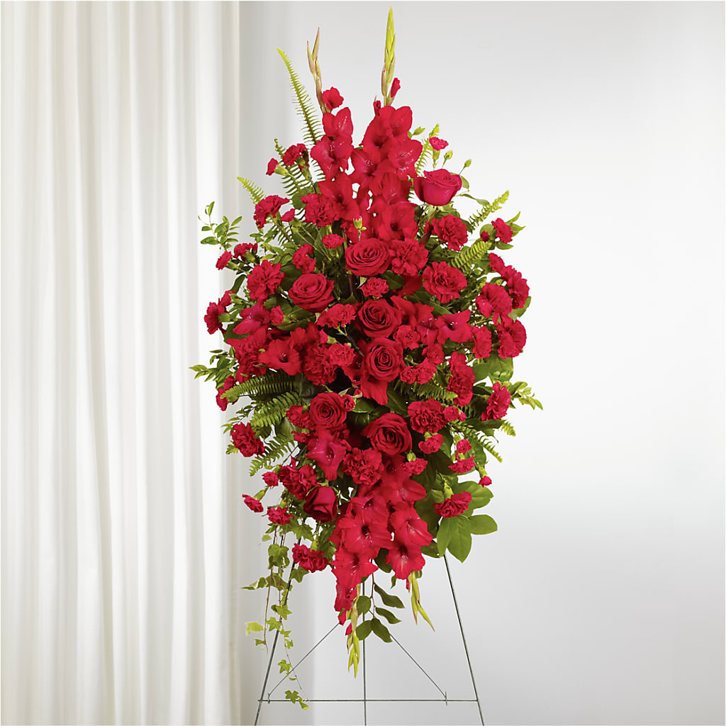 From the Heart Standing Spray – BUTTERFLIES & BOUQUETS, Peterstown WV