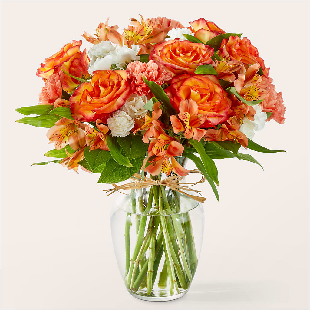 Apricot Glow Bouquet – BUTTERFLIES & BOUQUETS, Peterstown WV