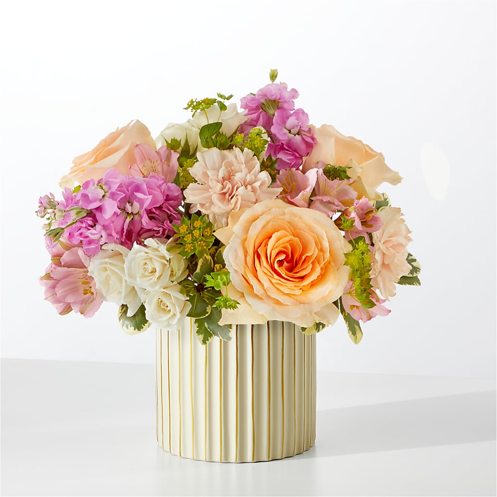 Paradise Bouquet with Ivory Vase – BUTTERFLIES & BOUQUETS, Peterstown WV