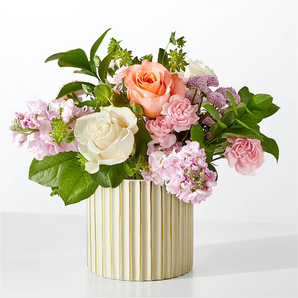 French Market Bouquet with Ivory Vase – BUTTERFLIES & BOUQUETS, Peterstown WV