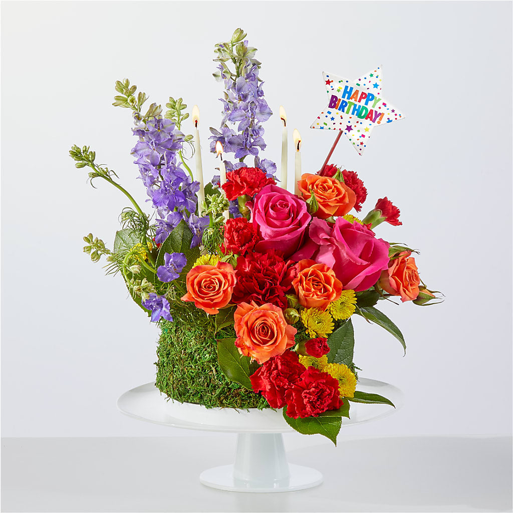 Best Year Yet Floral Cake – BUTTERFLIES & BOUQUETS, Peterstown WV