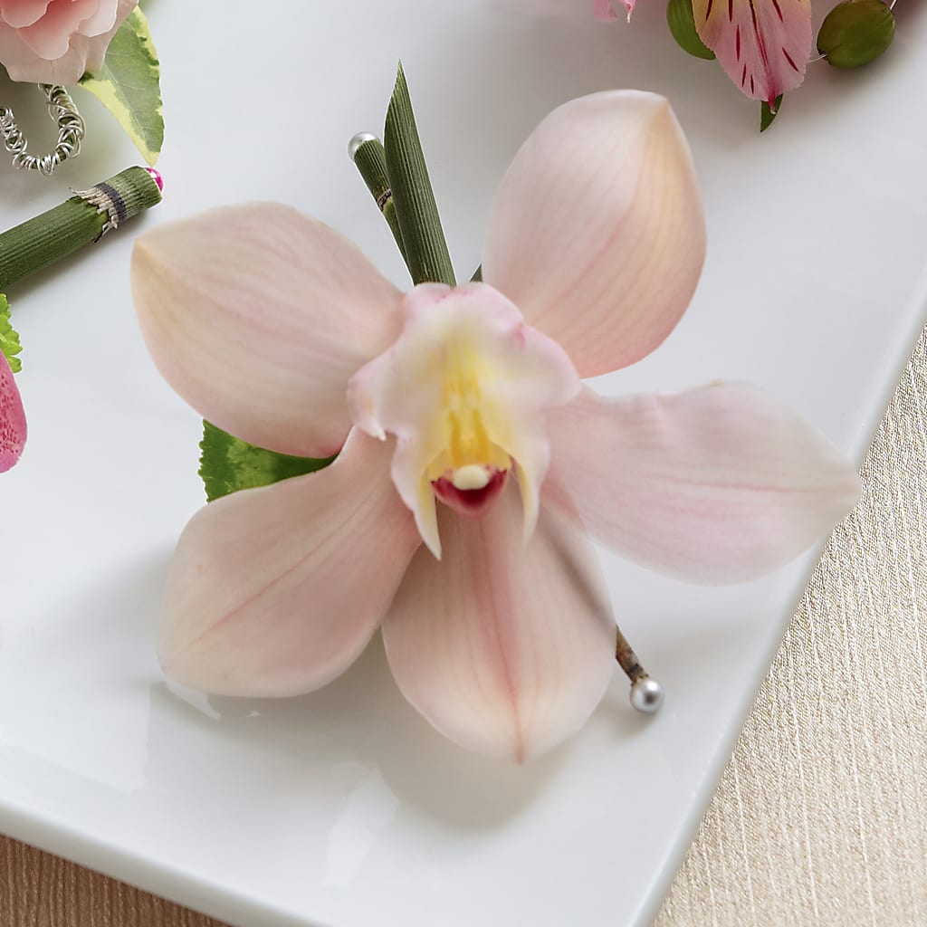 Pink Cymbidium Boutonniere – BUTTERFLIES & BOUQUETS, Peterstown WV