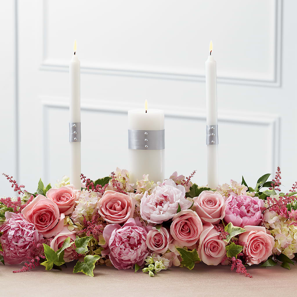 Worldwide Romance Unity Candle Arrangement – BUTTERFLIES & BOUQUETS, Peterstown WV