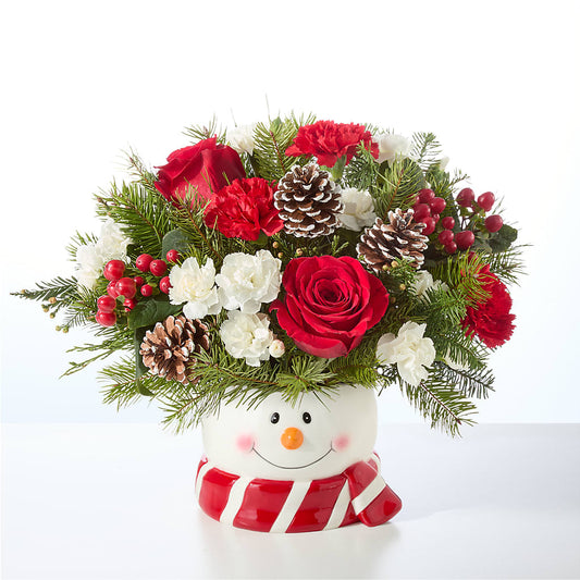 Jolly Snowman Bouquet – BUTTERFLIES & BOUQUETS, Peterstown WV
