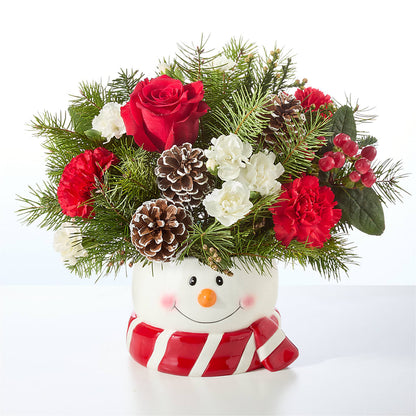 Jolly Snowman Bouquet – BUTTERFLIES & BOUQUETS, Peterstown WV