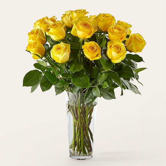 Long Stem Yellow Rose Bouquet – BUTTERFLIES & BOUQUETS, Peterstown WV