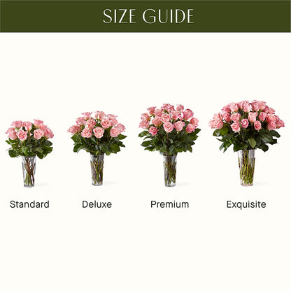 Long Stem Pink Rose Bouquet – BUTTERFLIES & BOUQUETS, Peterstown WV
