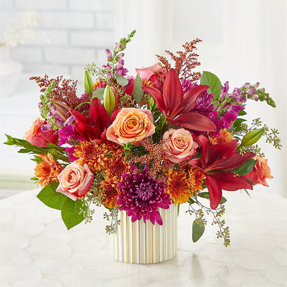 Burgundy Landscape Bouquet – BUTTERFLIES & BOUQUETS, Peterstown WV