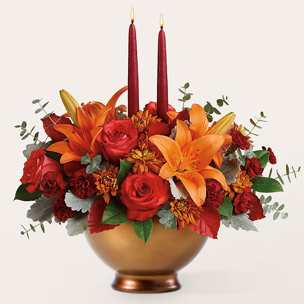 Fruits of Fall Centerpiece – BUTTERFLIES & BOUQUETS, Peterstown WV