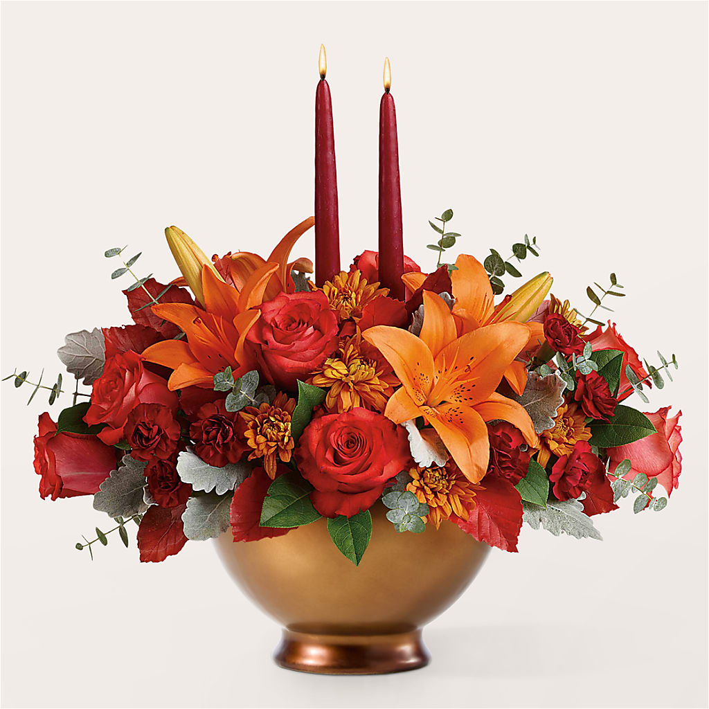 Fruits of Fall Centerpiece – BUTTERFLIES & BOUQUETS, Peterstown WV