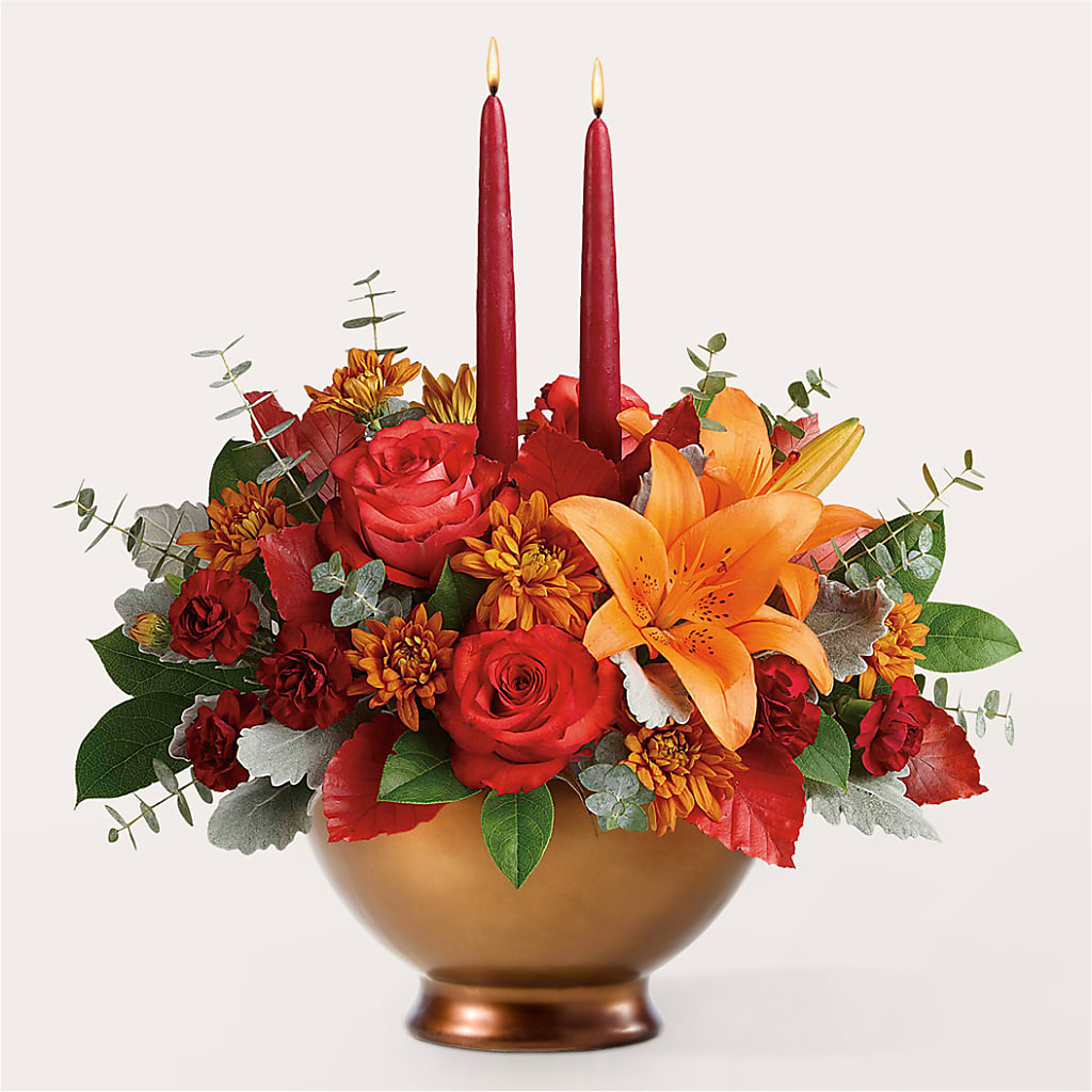 Fruits of Fall Centerpiece – BUTTERFLIES & BOUQUETS, Peterstown WV