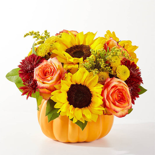 Golden Gourd Pumpkin Bouquet – BUTTERFLIES & BOUQUETS, Peterstown WV