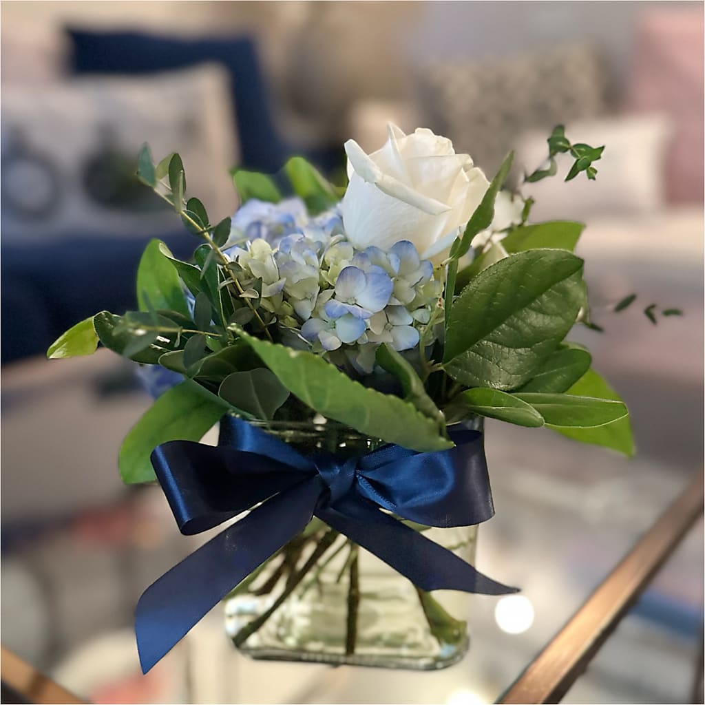 Sky Blue Delight Bouquet – BUTTERFLIES & BOUQUETS, Peterstown WV