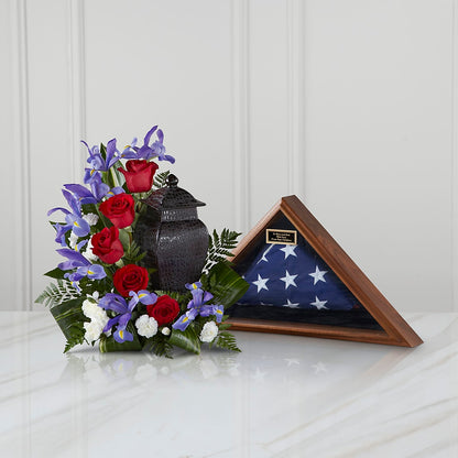 Patriotic Tribute Arrangement – BUTTERFLIES & BOUQUETS, Peterstown WV