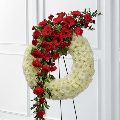 Graceful Tribute Wreath – BUTTERFLIES & BOUQUETS, Peterstown WV