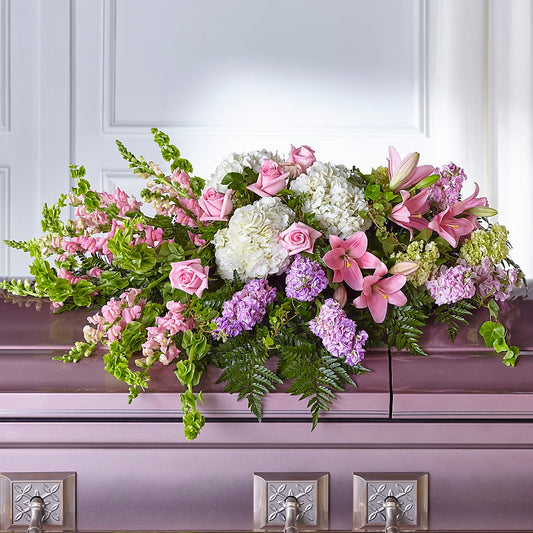 Life's Gratitude Casket Spray – BUTTERFLIES & BOUQUETS, Peterstown WV