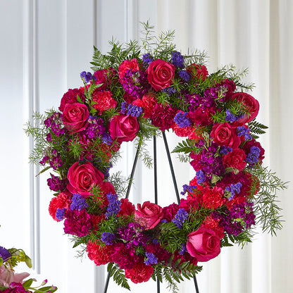 Calming Colors Wreath – BUTTERFLIES & BOUQUETS, Peterstown WV