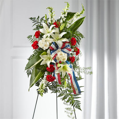 Stars of Life Standing Spray – BUTTERFLIES & BOUQUETS, Peterstown WV