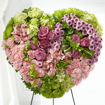 Heartwarming Standing Heart – BUTTERFLIES & BOUQUETS, Peterstown WV