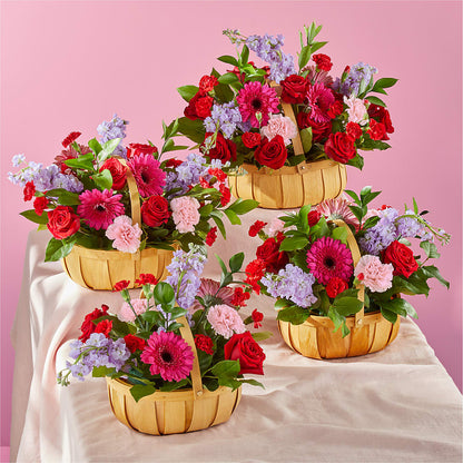 Pink Picnic Basket – BUTTERFLIES & BOUQUETS, Peterstown WV