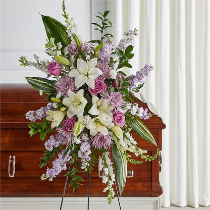 Grateful Hearts Standing Spray – BUTTERFLIES & BOUQUETS, Peterstown WV