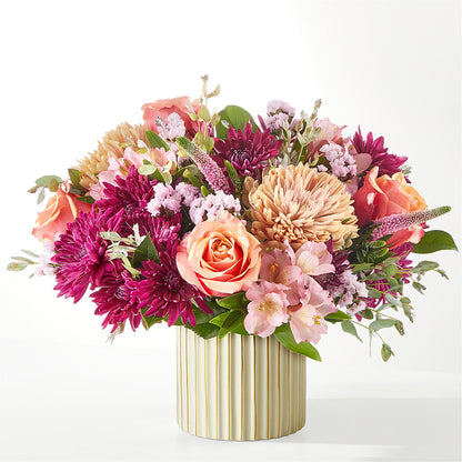 Berry Cobbler Bouquet with Ivory Vase – BUTTERFLIES & BOUQUETS, Peterstown WV