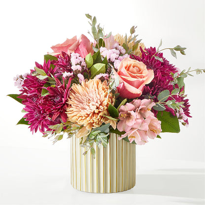 Berry Cobbler Bouquet with Ivory Vase – BUTTERFLIES & BOUQUETS, Peterstown WV
